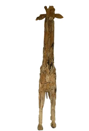 Product image of the product “Giraffe, made from teak root pieces, about 1,90mtr height. ”